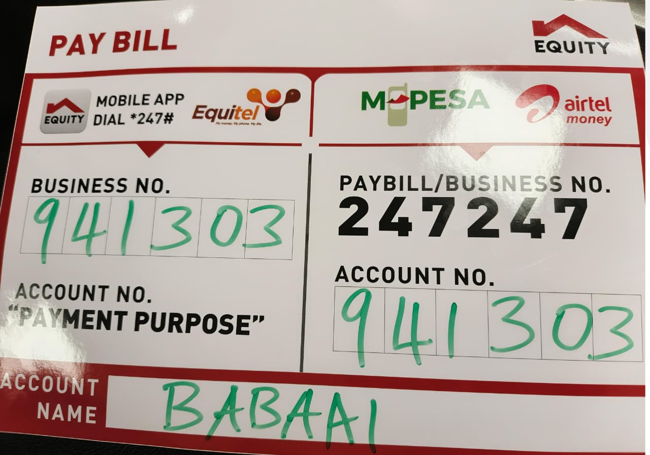 BABA AI PAYBILL NUMBER